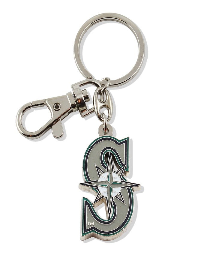 aminco MLB Seattle Mariners Team Logo Heavyweight Key Ring - Image 1