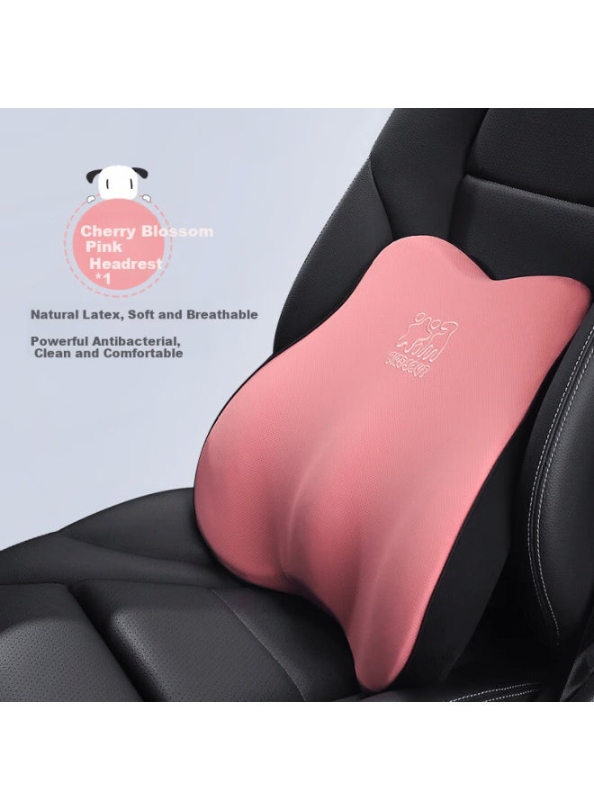 Icaroom Car Headrest And Lumbar Support Latex Set Neck Pillow Lumbar Cushion Car Accessories