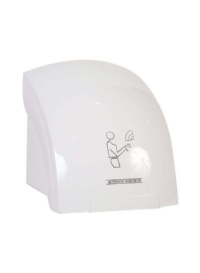 milano Hand Dryer Sensor Acrylic Compact Hand Air Dryer Hepa Filtered Heater Bathroom Accessories For Home And Commercial Lavatories White - Image 1