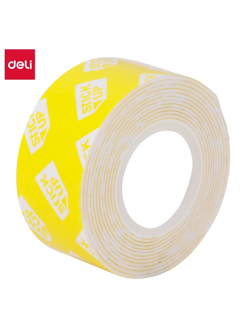 Deli EA35011 Foam Mounting Tape 1mm脳25.4mm脳1.5m - ideal for household and office mounting needs - Image 1