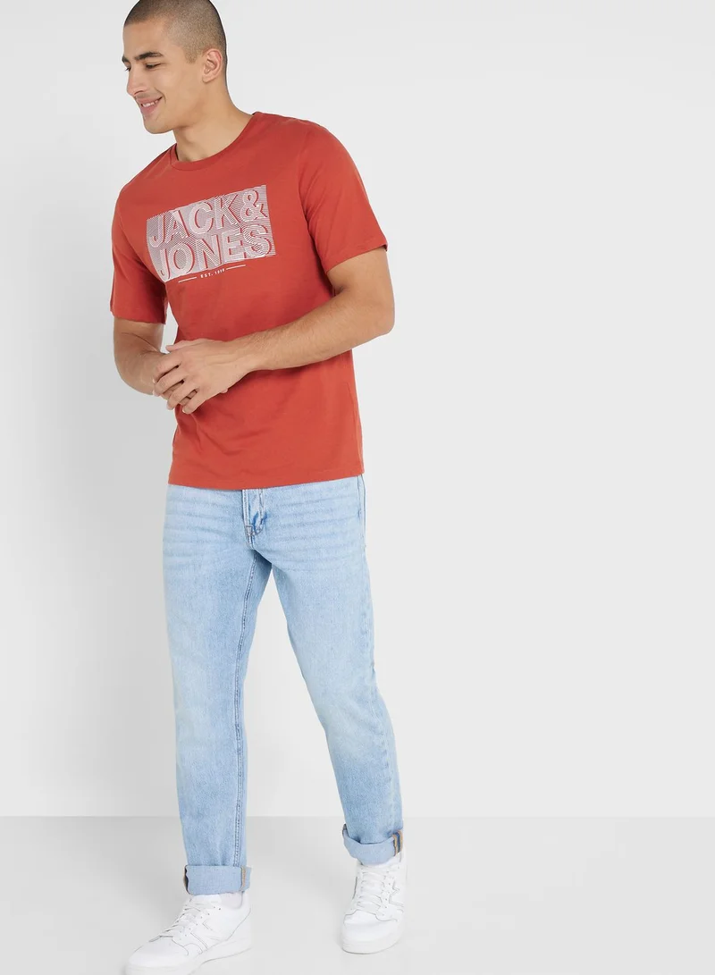 JACK & JONES Graphic Crew Neck T-Shirt