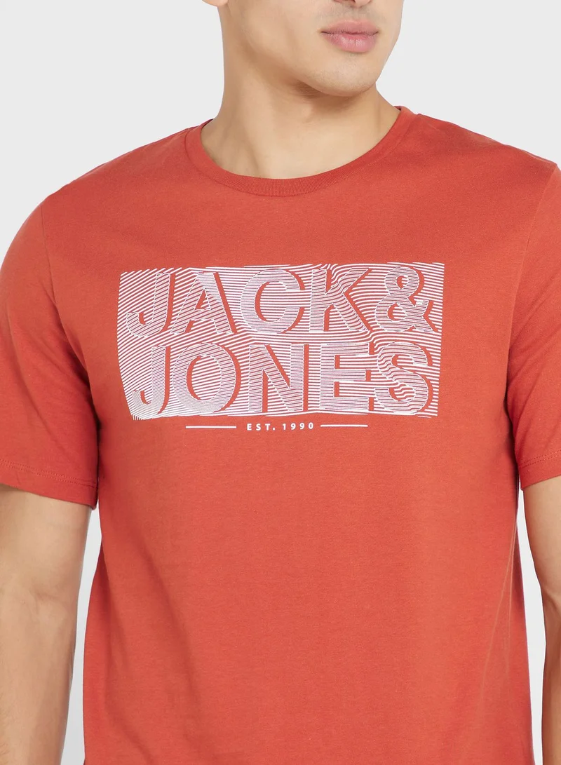 JACK & JONES Graphic Crew Neck T-Shirt