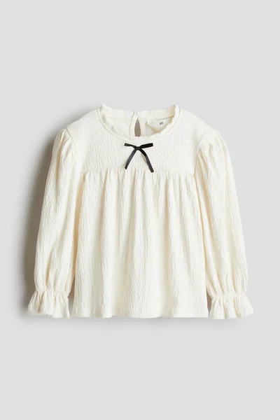 اتش اند ام Picot-Trimmed Blouse