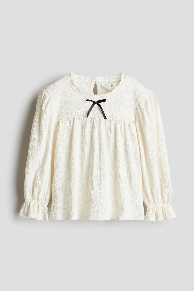 اتش اند ام Picot-Trimmed Blouse