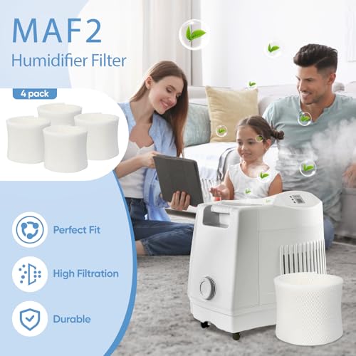 LBLVBNEWD 4 Pack MAF2 Humidifier Super Wick Wicking Filter Compatible with Aircare Esscik Air MAF2 MiostAIR MA0800 MA08000 MA0600 MA0601 and Replacement for Kenmore 15408 29988 Humidifiers - Image 5