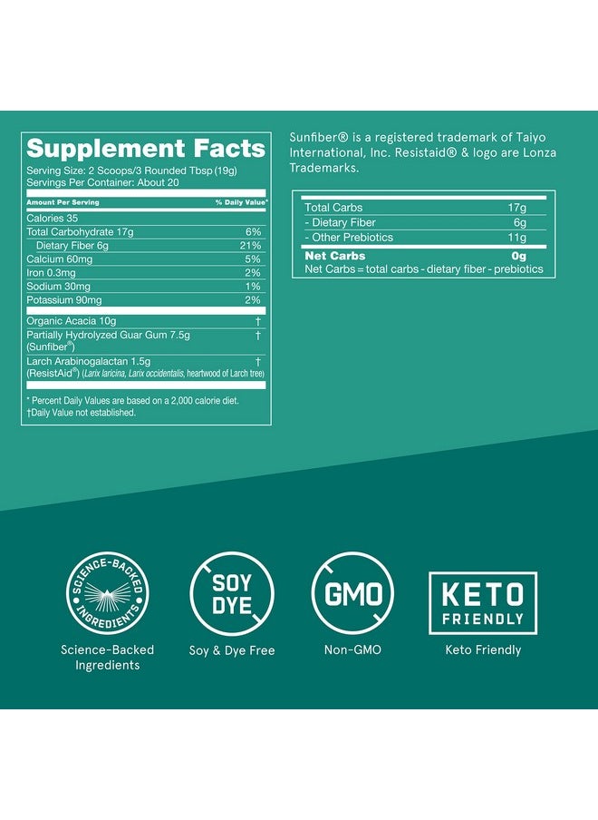 Bulletproof - Unflavored Innerfuel Prebiotic Fiber Powder 13.4 Ounces Supplement For Gut Health Digestive Health And Immune Support - Image 1