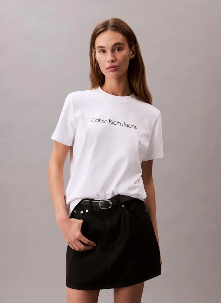 كالفن كلاين جينز Graphic Crew Neck T-shirt