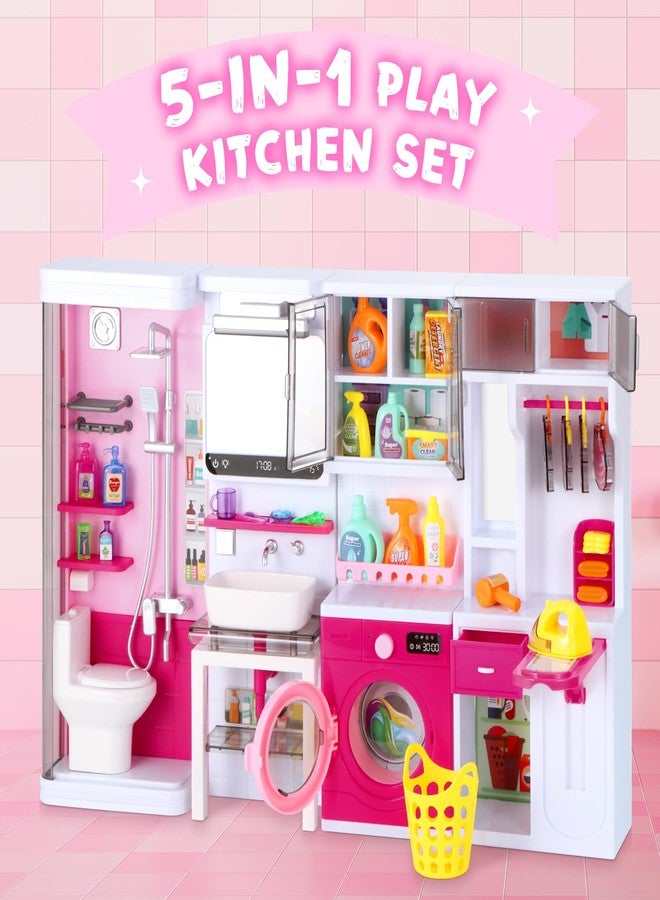 Mastom Bathroom Playset Pretend Role Play Toys - Image 3