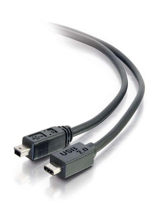 C2G كابل USB 2.0 USB-C إلى USB Mini-B بطول 12 قدم (3.7 م) - أسود - Image 1