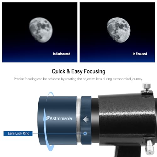 Astromania Finder Scope, 9x50 Right Angle Metal Optical Finderscope for Astronomical Telescope with Crosshair and Bracket, Fully Multi-Coated Upright Corrected Image Telescope Finder - Image 3