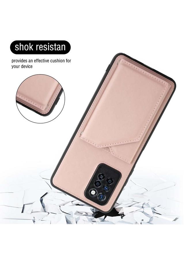 زبون جراب لهاتف Infinix Note 10 Pro مصنوع من الجلد PU + TPU + PC - Image 3