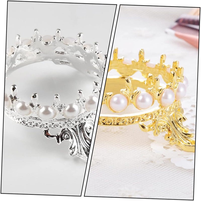 Pre-sale confirmed stock Ipetboom 2Pcs Crown Pearl Nail Art Pen Holder Elegant Manicure Brush Rack for Clean Workstation Stylish Storage Tool for Nail Coloring Decoration Beauty Accessory in Gold and Silver Wet anti slip Multi-style matching design Shop & home all-space compatible Compact trendy practical build Cleaner resistant Durable versatile substance Multi usage Systematic nationwide ship Gulf climate tested upgraded quality Market demand focused build Classified organized storage All-season available stock Trendy flexible practical build Global flexible sizing options Scratch resistant Classic practical design Modern look Practical design alternatives Multi-use well-engineered build All item simple matching build Processed natural substance Labor saving Trendy budget practical design General compatible design - Image 3