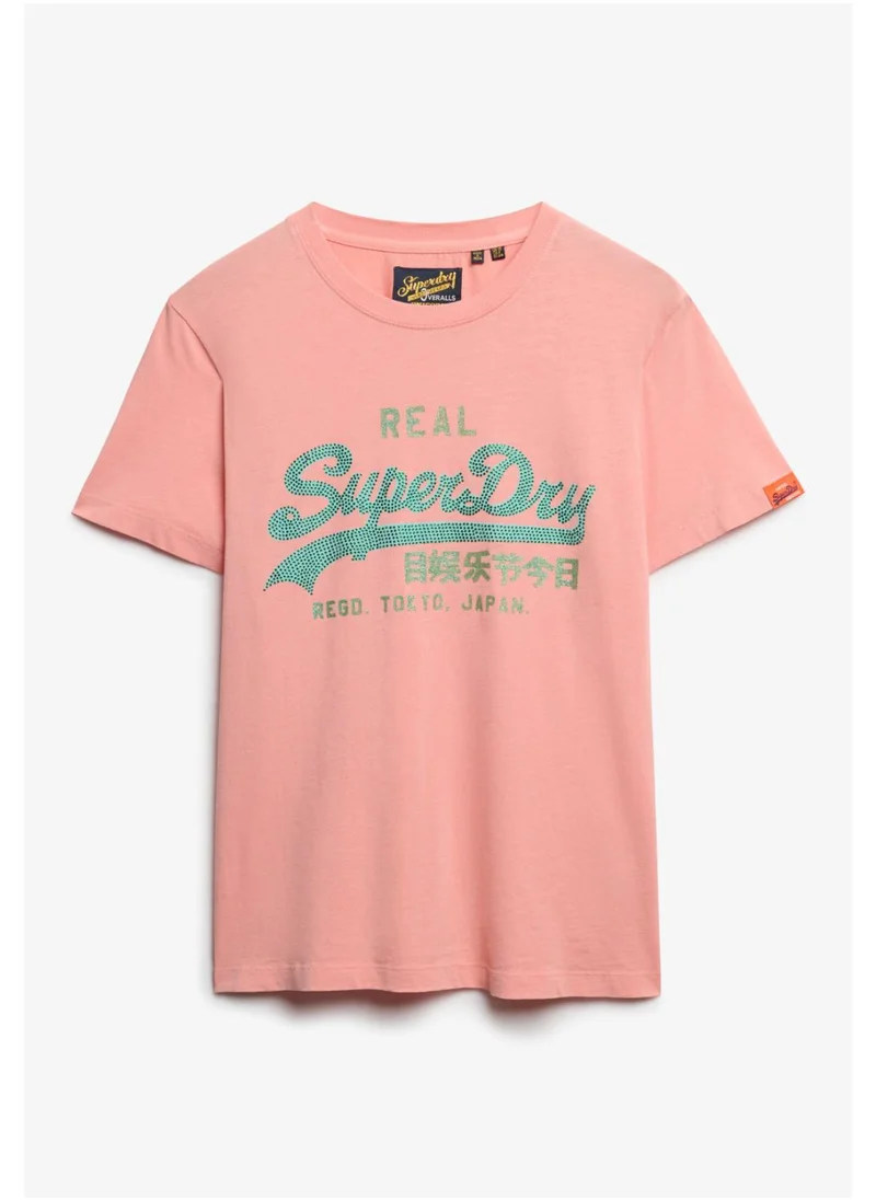 Superdry Vl Rhinestone Slim Tee