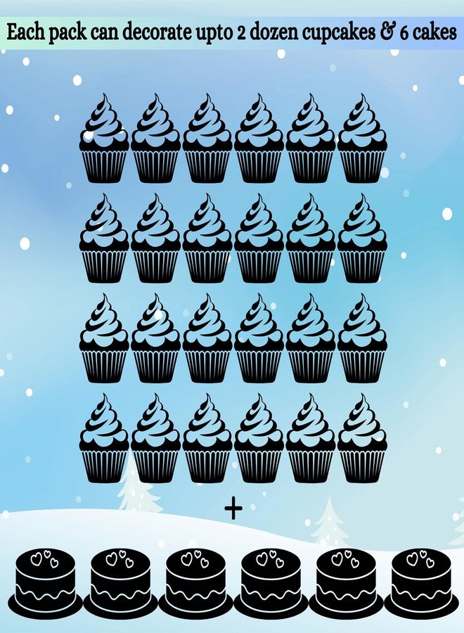 Confect Christmas Sprinkles | Frozen Sprinkles for Baking & Cake Decorative | Christmas jimmies |stars Sprinkle Pack of 5 -Blue, White, Gold and silver color Dessert Decorating -140 Gms - Image 5