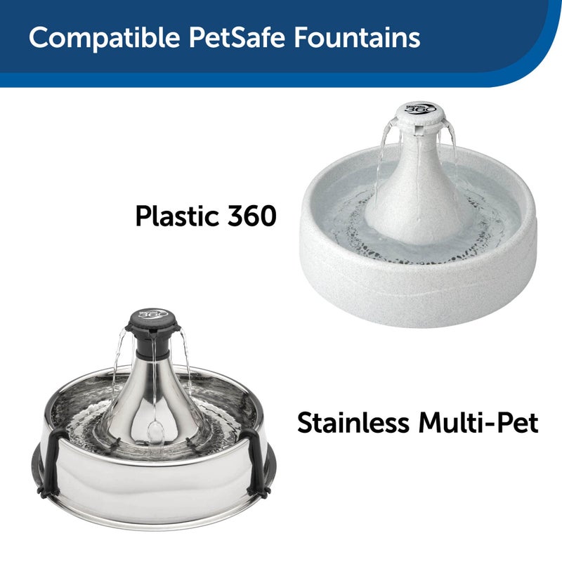 PetSafe Drinkwell 360 Fountain Carbon Filters - Supports Hydration - Coconut Shell Carbon - Clean Water Solution - Fits Drinkwell Stainless Multi-Pet & Plastic 360 Fountains - 12 Pack - Image 2