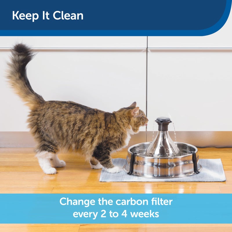 PetSafe Drinkwell 360 Fountain Carbon Filters - Supports Hydration - Coconut Shell Carbon - Clean Water Solution - Fits Drinkwell Stainless Multi-Pet & Plastic 360 Fountains - 12 Pack - Image 5