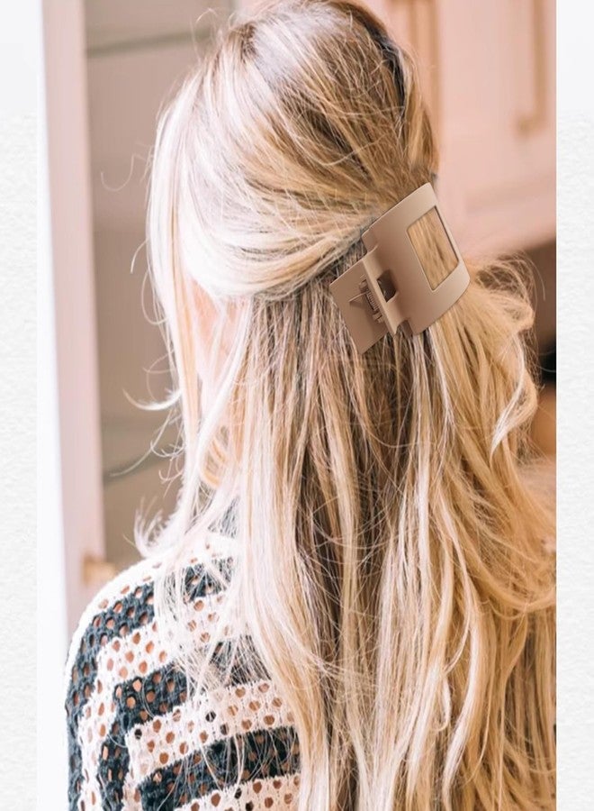 Velscrun Flat Hair Clips for Women Girls, Matte Lay Flat Claw Clips, Strong Hold Large Hair Clip for Thick or Thin Hair, French Duck Billed Hair Jaw Claw Clip, Non Slip Grip for Daily Styling Black - Image 4