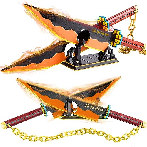 Kravkind 1478pcs 82inch for Sword Building Block Model Samurai Sword Set with Scabbard and Stand Best Gift for Anime Fans - Image 1