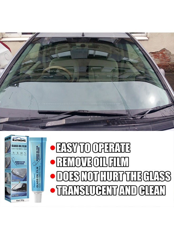 Glass Oil Film Remover Decontamination Anti-Rain Removal Oil Film Clean Car Front Windshield Windows