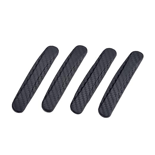 SIPL Car Door Edge Protector (4 Pcs) Anti-Scratch & Shock Resistant Guard for Car Doors, Bumper & Edges Protection | Universal Fit, DIY, Self-Adhesive & Flexible Rubber Guard for Cars (Black) - Image 1