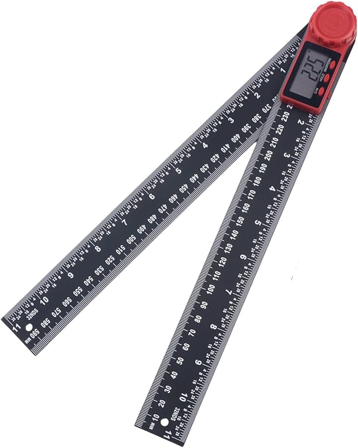 Digital Protractor with Backlit LCD Display 0 to 300mm Scale Ruler for Construction Drafting - Image 5