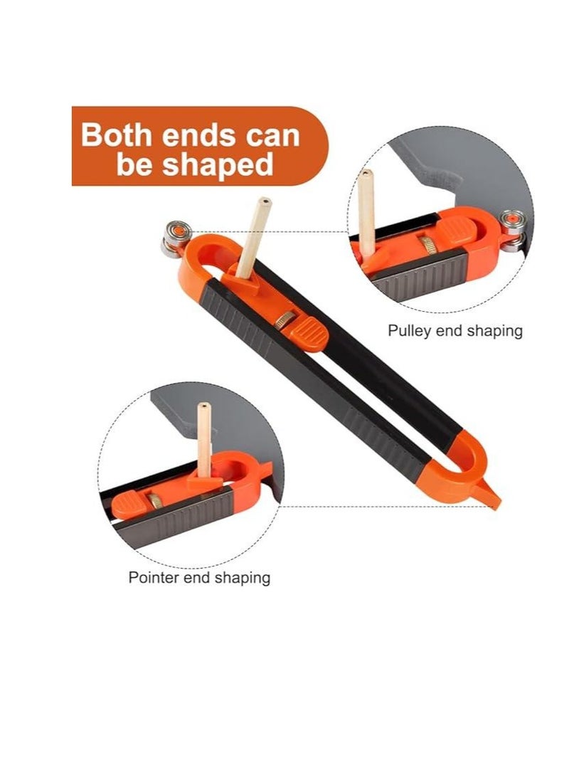 AIWANTO Precise Contour Gauge Gadgets Irregular Scoring Ruler Irregular Profile Measuring Instrument (Orange)  - Image 2