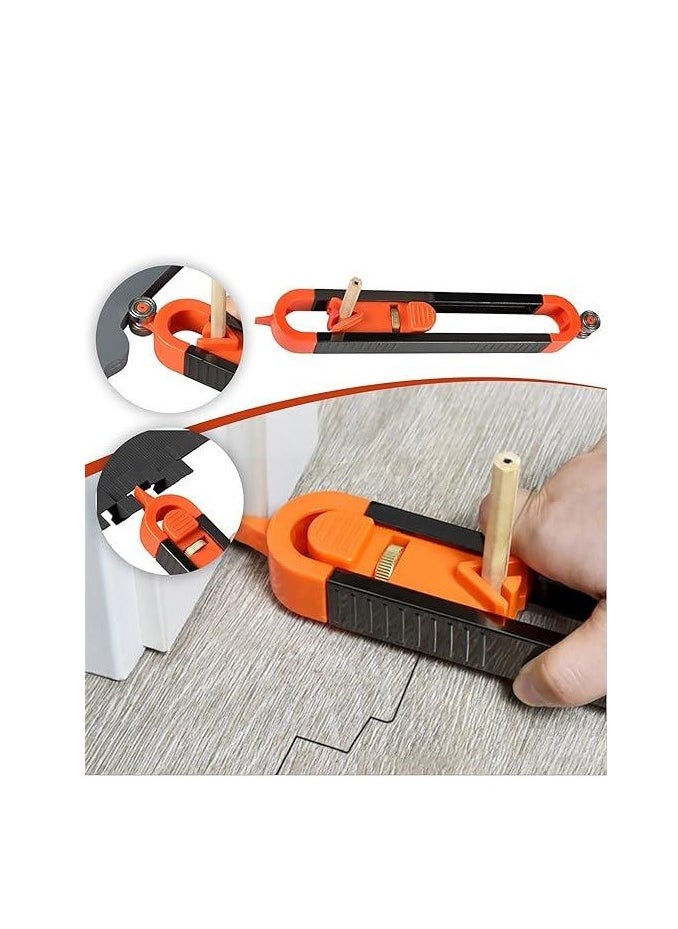 AIWANTO Precise Contour Gauge Gadgets Irregular Scoring Ruler Irregular Profile Measuring Instrument (Orange)  - Image 3