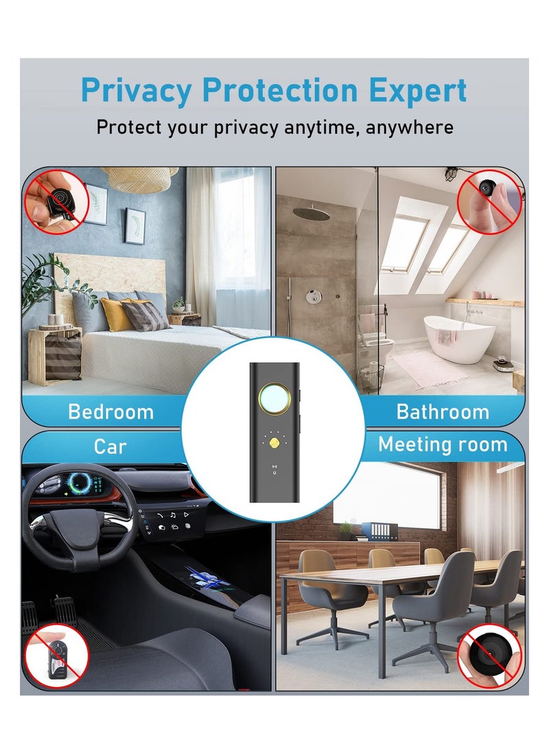 SYOSI - Portable Hidden Camera Detectors,GPS Tracker Detector,Anti Spy Wireless Signal Scanner,Listening Device Detector,6 Levels Sensitivity,36H Working Time Infrared Finder For Home Office Travel Car - Image 1