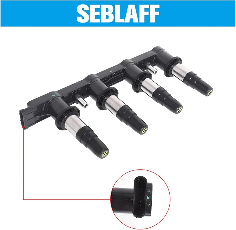 SEBLAFF Ignition Coil 96476983 Replacement for Aveo, Aveo5, Cruze, Sonic G3 L4 1.6L 1.8L - Image 3