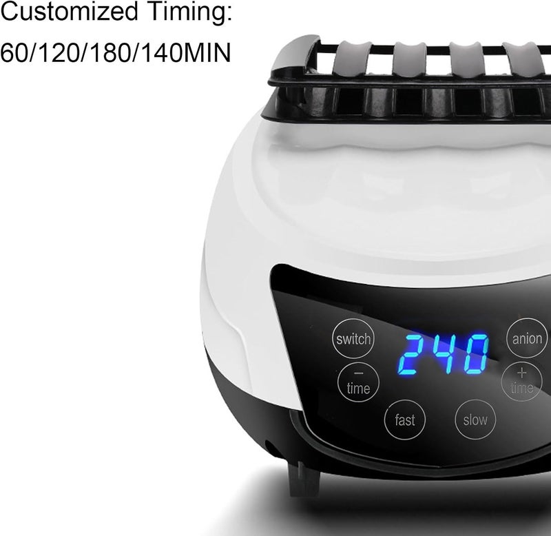 كلاراكو مجفف ملابس محمول، مجفف ملابس 1500 وات، ستة أزرار، أبيض، تشغيل صامت، مجفف محمول مع جهاز تحكم عن بعد للشقق والمنزل والسفر والمركبات الترفيهية - Image 3