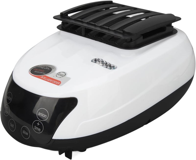 كلاراكو مجفف ملابس محمول، مجفف ملابس 1500 وات، ستة أزرار، أبيض، تشغيل صامت، مجفف محمول مع جهاز تحكم عن بعد للشقق والمنزل والسفر والمركبات الترفيهية - Image 1