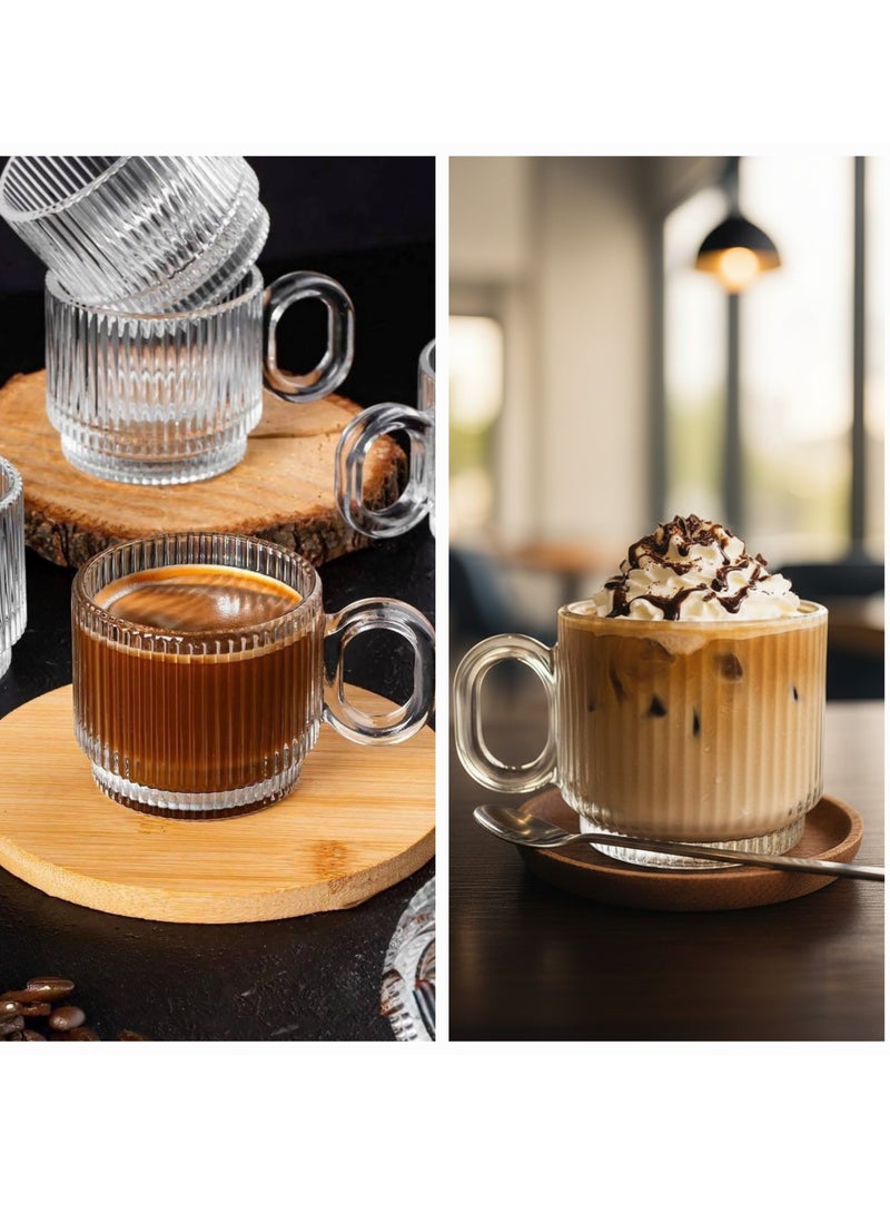 Small Coffee cup Set of 6 & Tea cup set of 6 (170 ml) Bundle - Image 1