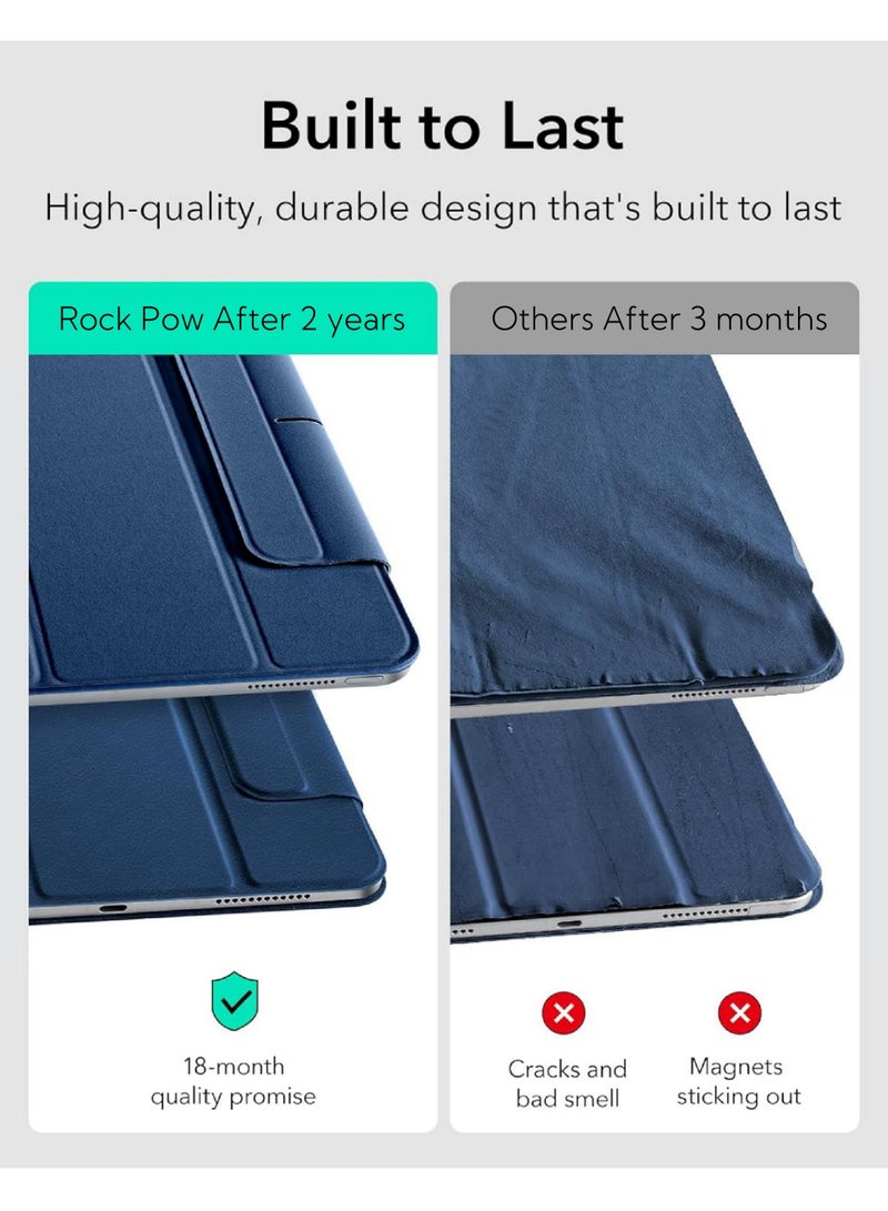 Rock Pow Case For iPad Air 13 inch M3 2025/Air 13 inch M2 2024,iPad Air 13 Case with Pencil Holder,Powerful Magnetic Attachment, Slim Trifold Stand Case, Auto Wake/Sleep, Durable Protection For iPad Air 13 2025/ 2024 - Image 5