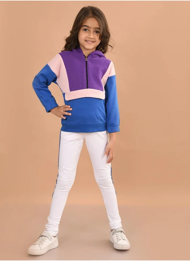 LILPICKS Girls Sweatshirt with Jogger Set