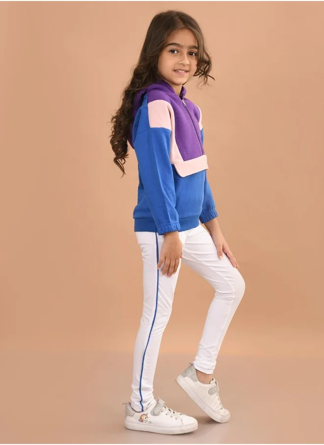 LILPICKS Girls Sweatshirt with Jogger Set