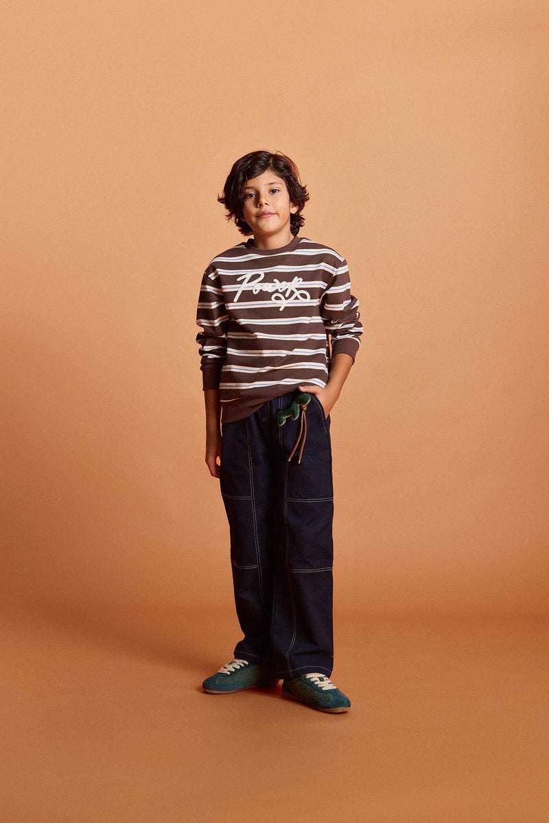 ديفاكتو طقم اولادي سويت شيرت وبنطلون قصة عادية - قطعتين - Image 2