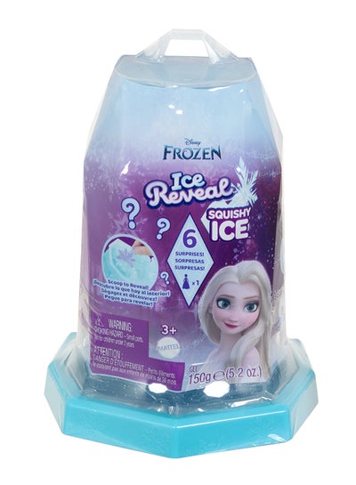 Disney FROZEN Frozen Small Doll Set Ice Reveal with 1 Doll Squishy Ice Gel and 6 Surprises Including Friend Figure & Pla