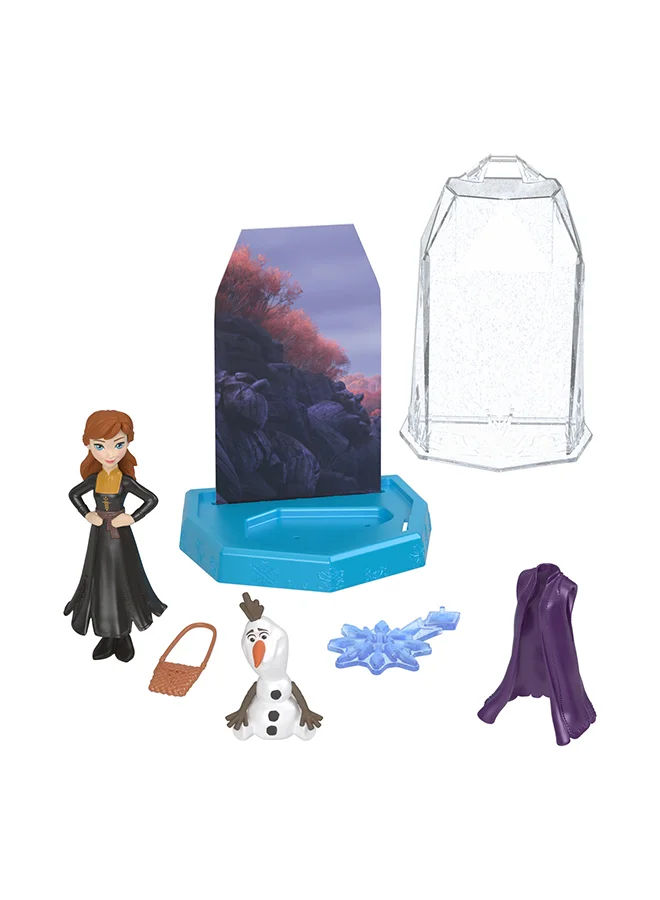 Disney FROZEN Frozen Small Doll Set, Ice Reveal with 1 Doll, Squishy Ice Gel and 6 Surprises Including Friend Figure & Play Pieces (Dolls May Vary)