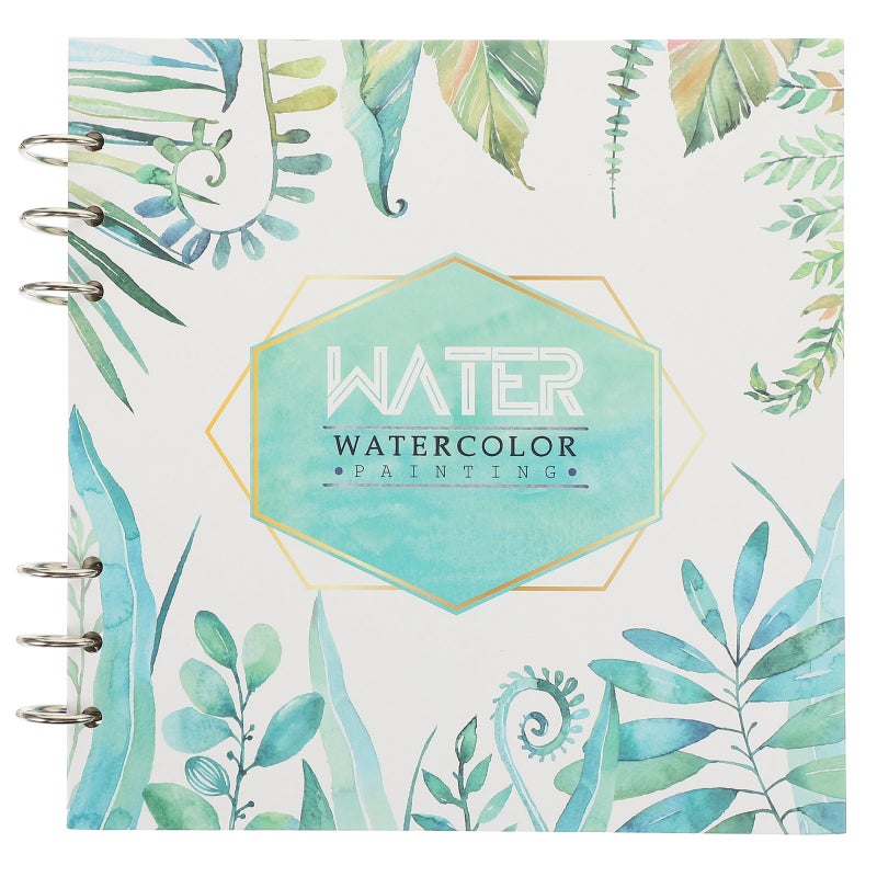 Watercolor Sketch Pad Aesthetic Sketchbook For Artists Home Use Light Green 21.5x20.2x2.3CM Drawing 1Pack - Image 1
