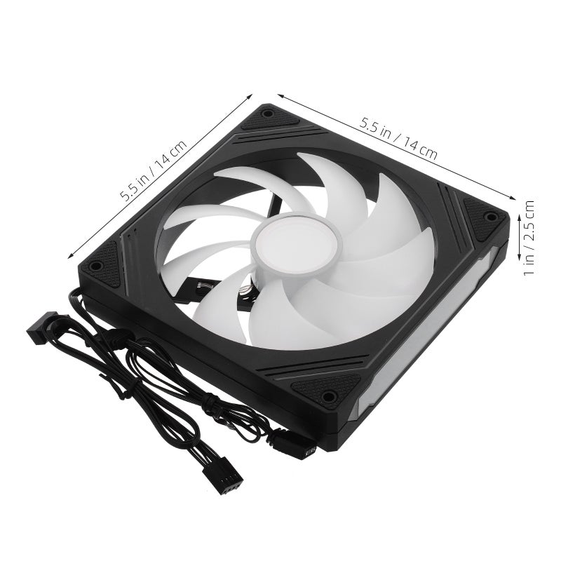 PC Case Fans, Efficient Cooling with ARGB Sync for Desktops, Durable ABS Material - Image 2