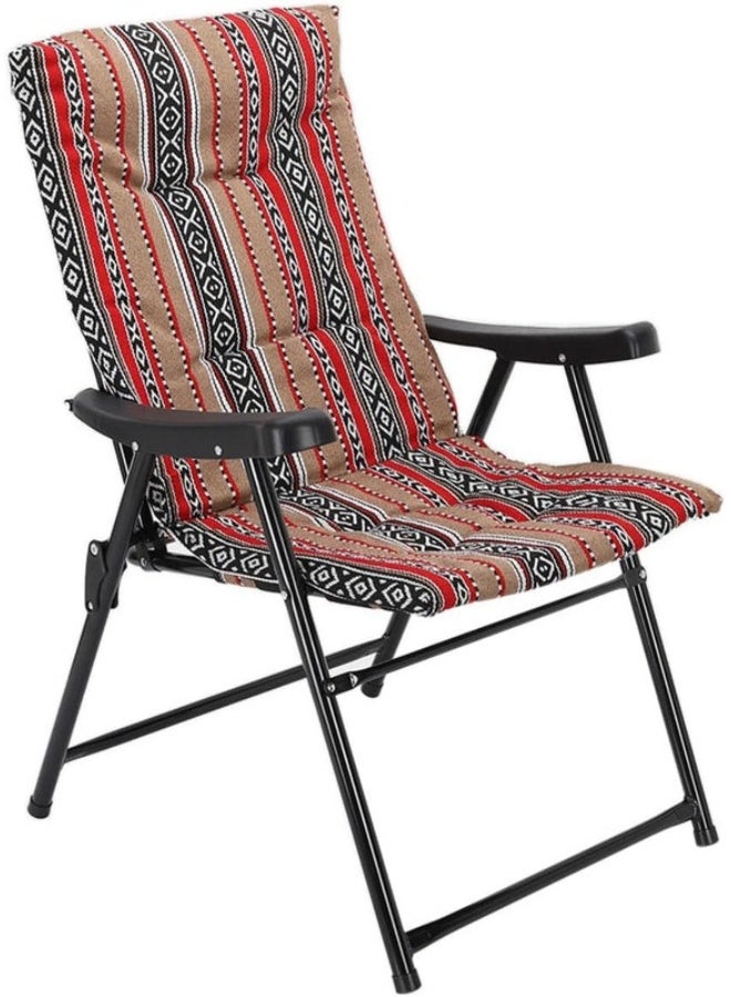 التيس كرسي رحلات قابل للطي تراث سعودي Heavy Duty Folding Camping Chair SKT3 - Image 1