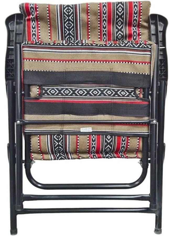 التيس كرسي رحلات قابل للطي تراث سعودي Heavy Duty Folding Camping Chair SKT3 - Image 5
