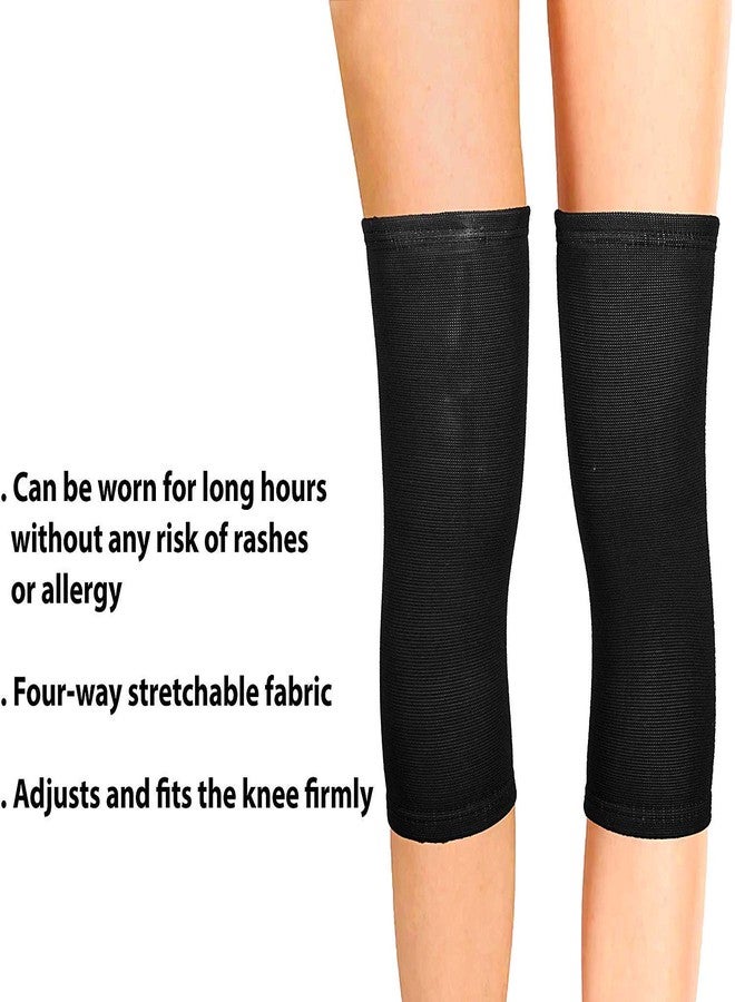 MEDTRIX Knee Cap Support for Knee Joint Pain Relief Stretchable Knee Compression Brace for Men & Women Arthritis Relief Black (SMALL) - Image 3