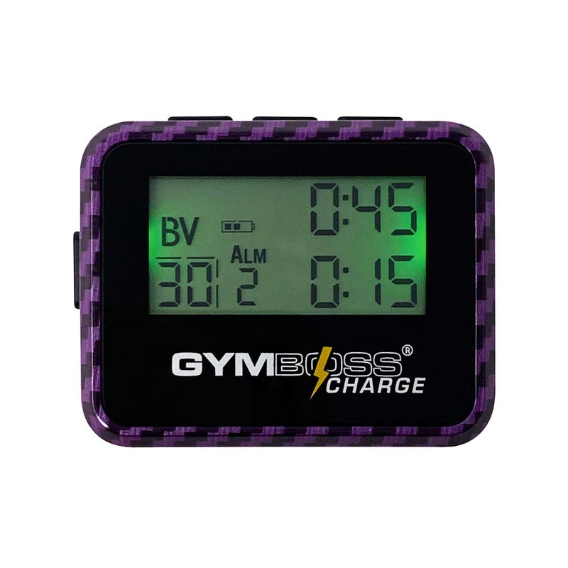 Gymboss Gymboss Charge Interval Timer and Stopwatch (Carbon Purple)  - Image 1