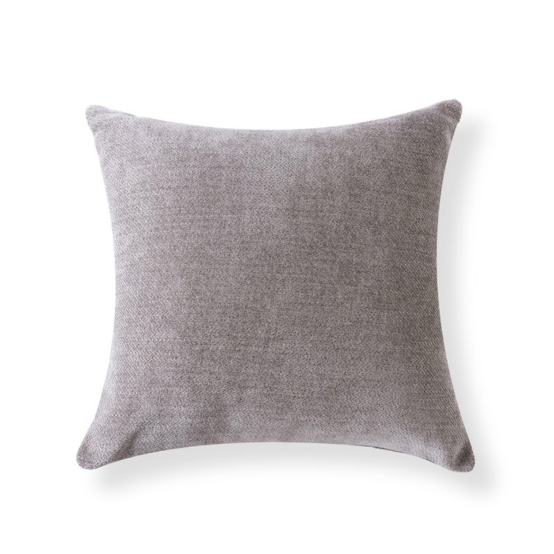 Eminence Home Milano Textured Filled Cushion with Down Alternative Filling Ultimate Comfort for Decorative Cushion Bed, Couch, Sofa and Supportive Use, Premium Square Pillow 48x48cm - Grey, 1 Piece - Image 4