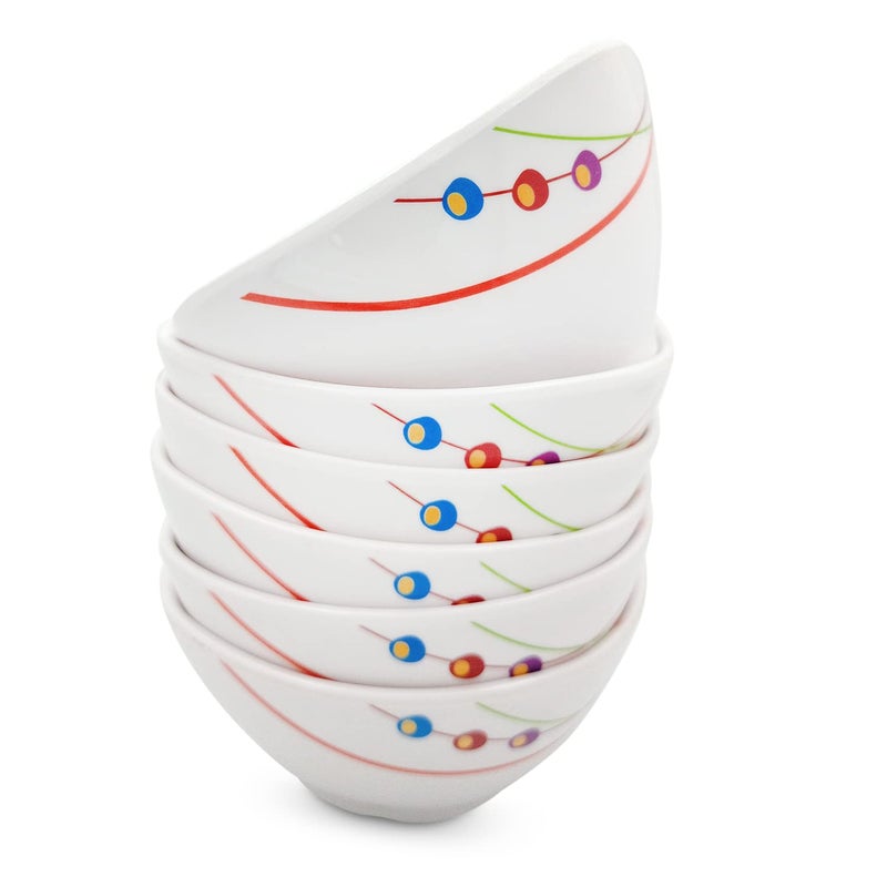 Superware | Pure Melamine | Katori Set - Dippin Dots 3.75” (6 nos.) | Stain Free, Glazed Finish - Image 4