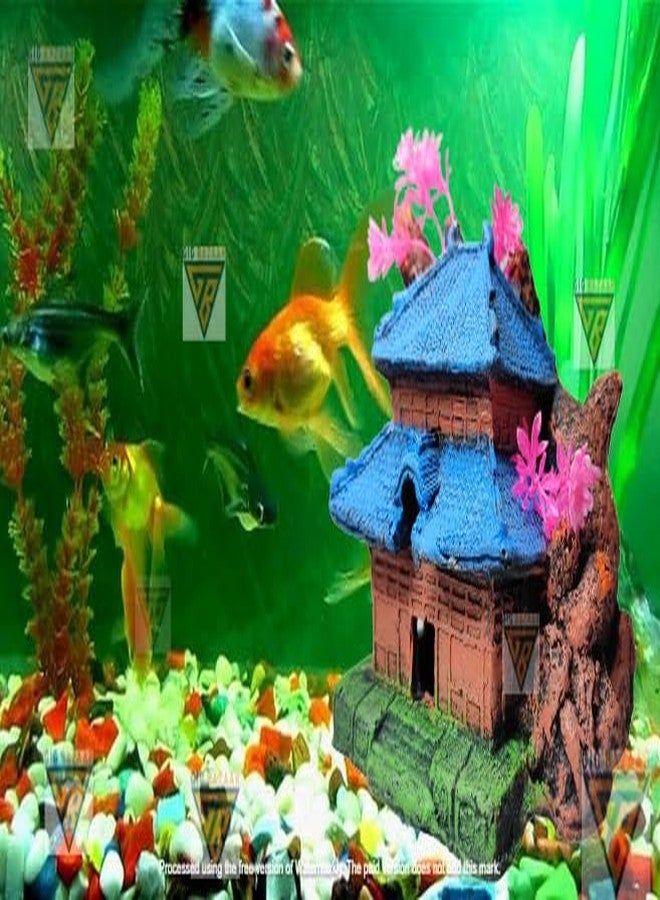 GIG BAZAAR-Beautiful Monk House Aquarium Decoration for Fish Tanks-Enhance Your Underwater World (Multi Colored) - Image 5