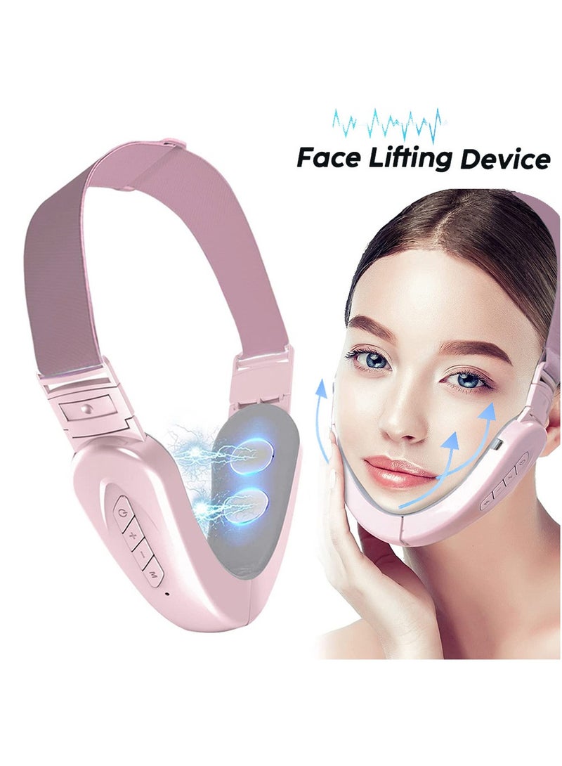 Electric Intelligent V-Shape Face Shaping Massager, Double Chin Reducer, Anti Aging Wrinkles Chin Slimming V Line Face Lifting Machine, Improve Facial Contour and Skin - Image 1