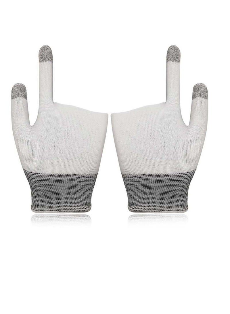 Captaintech E-Sports Gaming Gloves, Gaming Finger Sleeves, Anti-Sweat Breathable, Thumb Sleeves for Highly Sensitive Nano-Silver Fiber Material + Nylon, for Touch Screen for PUBG Mobile Phone Games Accessories - Image 1