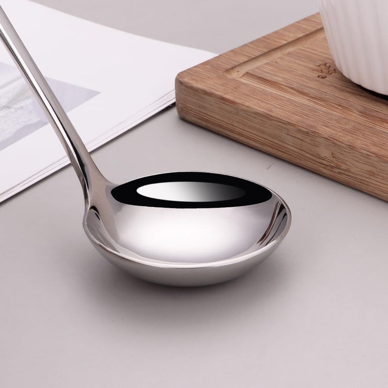 Mafier 1-Piece Sauce Ladle and 1-Piece Gravy Ladle, 18/10 Stainless Steel, Dishwasher Safe(Silver) - Image 4